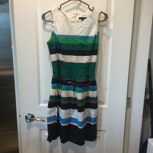 Tommy A-line Striped Dress